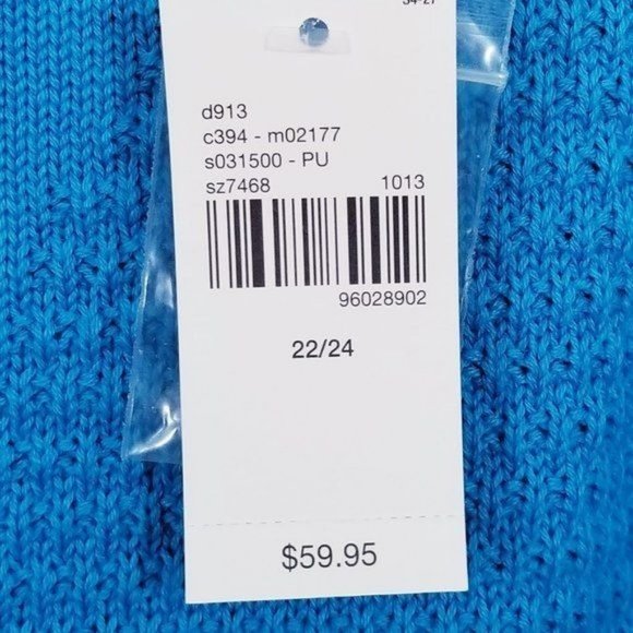 Lane Bryant Knit Turquoise Sweater - 22/24 NWT - Picture 7 of 7